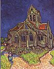 Vincent van Gogh The Church of Auvers painting